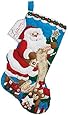 Bucilla Felt Applique Christmas Stocking Kit: Santa's List & Toy Bag