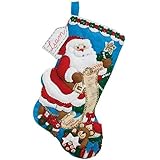 Bucilla Felt Applique Christmas Stocking Kit: Santa's List & Toy Bag