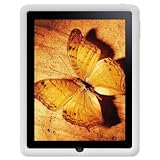 Amzer Silicone Skin Jelly Case for Apple iPad Tablet,(Lilly White)
