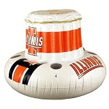 Illinois Fighting Illini NCAA Inflatable 32 Quart Floating Cooler