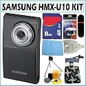 Samsung HMX-U10 Ultra-Compact Full-HD Camcorder in Black + 8GB Deluxe Accessory Kit