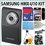 Samsung HMX-U10 Ultra-Compact Full-HD Camcorder in Black + 8GB Deluxe Accessory Kit