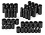 SK Hand Tools 4090 40-Piece 3/8-Inch Drive 6 Point Fractional/Metric High Visibility Impact Socket SuperSet