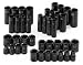 SK Hand Tools 4090 40-Piece 3/8-Inch Drive 6 Point Fractional/Metric High Visibility Impact Socket SuperSet