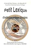 Revue PU Aix-Marseille  / Petit lexique d'institutions juridiques étrangères : (De l'Affirmative action au Trust en passant par le Gueth, la Kafala et le Maher)