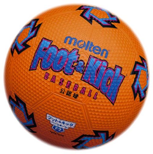 molten(モルテン) フット&キックベースボール公認2号球 ORG(オレンジ) FB201OHR