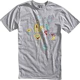 HURLEY WINE AND ROSES S/S TEE HEATHERGRY L
