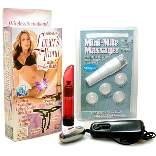 California Exotics / Swedish Erotica Vibrating Lover's Thong Clitoral Stimulator Vibrator Adult Sex Toy Kit