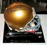 Joe Montana Autographed Signed Notre Dame Fighting Irish 77 National Champs Full Sized Riddell Authentic Proline Helmet