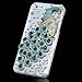 MYBAT IPHONE5HPCBKXTLDM3D617WP Premium Crystal 3D Diamante Case for iPhone 5 / iPhone 5S - 1 Pack - Retail Packaging - Turquoise Peacock