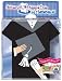 ThemeNaps Cap and Gown 16 Count 3D Stand Up Napkins, Black