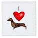 3dRose I Love Dachshunds - Quilt Square, 6 by 6-Inch (qs_17300_2)
