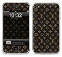 BROWN MONOGRAM Design Apple iPhone 3G/3GS 8GB 16GB 32GB Vinyl Skin Decal Cover Sticker Protector (Matte Finish)+ Free Screen Protector