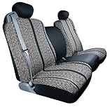 IMAGE OF Saddleman S 029384-01 Custom Made Front Bench / Backrest Seat Cover - Saddleblanket Fabric, Black