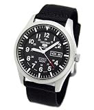 Seiko 5 Sports #SNZG15 Men's Nylon Strap Military Dial 100M Automatic Watch