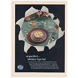 1952 Imperial Cape Cod Crystal Glassware Color Photo Print Ad by AdsPast.com