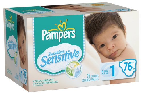 Pampers Swaddlers Sensitive Diapers Big Pack -- size: size 1