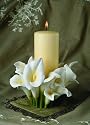 Calla Lily Pillar Candle Holder Ibis & Orchid Designs