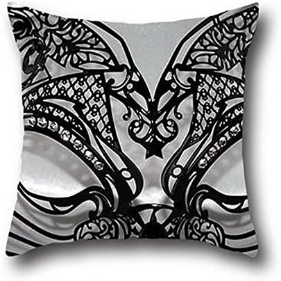 Elec Radio Oil Painting Black Cats Halloween Square Decorative Cotton Throw Pillow Case ( 20*36 )