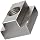 Stainless Steel T-Slot Nut, Black Oxide Finish, Grade 2, Right Hand Threads, Class 2B 3/4"-10 Threads, 1" Height Slot Depth, Made in US