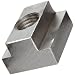 Grade 2 303 Stainless T-Slot Nut, UNC 2B Threads, 3/4"-10 Thread Size, 13/16" Slot Width
