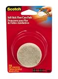 3M Scotch 763ES Self-Stick 1/2-Inch Cork Pads, 6-Pack