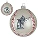 Pack of 2 MLB Florida Marlins Glass Baseball Christmas Ornaments