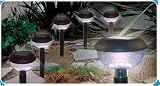 518HkLUvmyL. SL160  Homebrite Plastic Solar Garden Landscape Lights, 30817, Blanca, Set of 6, Black
