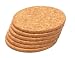 Kitchen & Housewares : T&G Set of 6 Round Coasters In Natural Cork.d10 x 0.6cm