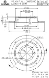 Brembo BDR25197  Volvo Brake Rotor