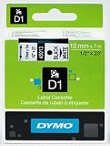 Produkt-Bild: Dymo Schriftband Kassette (45013) f&uuml;r D1, 12 mm x 7 m, schwarz auf wei&szlig;