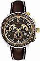 Nautica A37504G Gents Titanium Case Chronograph Watch With Brown Leather Strap