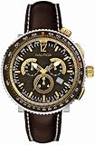 Nautica A37504G Gents Titanium Case Chronograph Watch With Brown Leather Strap