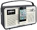 from View Quest View Quest Retro Wifi, DAB, DAB+ and FM Radio with iPhone and iPod Speaker - Grey Model RETROWF-BK/C