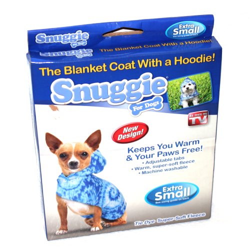 Snuggie® for Dogs Blanket Coat with a Hoodie in Tie Dye SIZE X SMALL (Dogs 5 - 10 LBS)