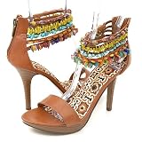 Anne Michelle Inferno30 Heels Tan