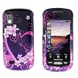 New Purple Pink Heart Samsung Solstice A887 Snap on Cell Phone Case