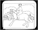 Decorated Mouse Pad with man, Italy, black and white, Europe, horse, equine, riding