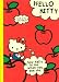 red Hello Kitty Notebook school book apple lined