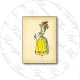 Review Danetre Gifts  / 1920's Fashion Image No1 ** 58mm Round Fridge Magnet**