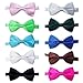 TopTie Mens Tuxedo Bow Tie Adjustable Neck Bowtie 10pc Mixed Lot Solid Color