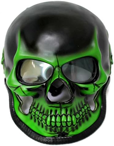 (Size: XL) CASCO ELMETTO MOTORCYCLE GREEN HELMET HYDRA MAN HERO ! Halloween Costume Cosplay Adult Mask Helmet XCOSER AUTOMIC MAN SIZE:XL