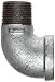 Anvil 8700127759, Malleable Iron Pipe Fitting, 90 Degree Street Elbow, 1/2