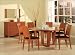 Furniture FX Round Dining Set Round Dining Table Set in Cherry