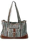 Heavenly Dots Weekender Diaper Bag - Chocolate/ Blue