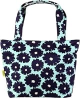 Amy Butler Miss Kim Tote Bag - Poppy Flower Navy