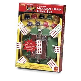 Family TOYS Games Mexican Train Hub in a Box by Fundex