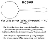 Chatelaine Home-Wallace Wickham (Silverplate) Hot Cake Server Solid Silverplate HC, Sterling Silver