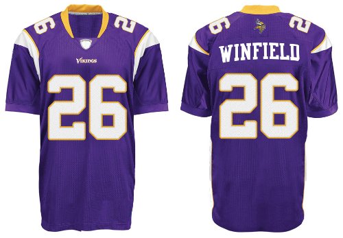 26# Winfield Minnesota Vikings Purple Jerseys Authentic Football Jersey Size 48-56 (Please Select the Size When You Order, Can Do Drop Shipping)