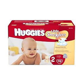 Huggies Little Snugglers Diapers for Newborn, Big Pack, 76 Count: Health &amp; Personal Care